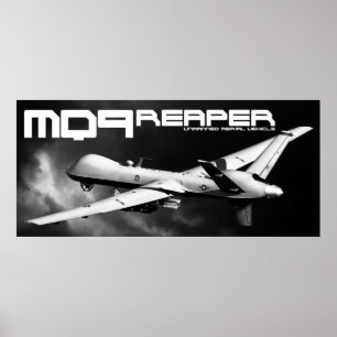 MQ-9-mindre utskrift Poster