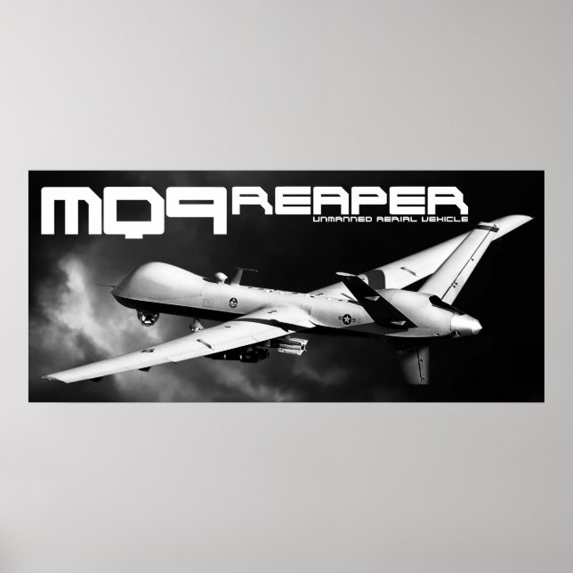 MQ-9-mindre utskrift Poster (Framsidan)