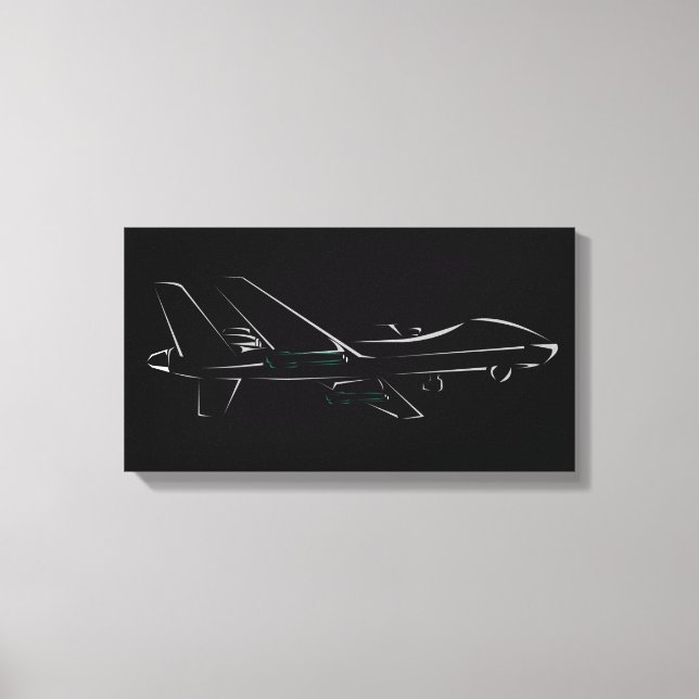 MQ-9-rabatt Canvastryck (Framsida)
