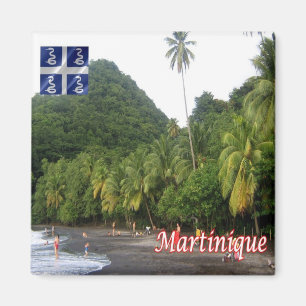 MQ - Martinique - Anse Céron - Black Sand Beach Magnet