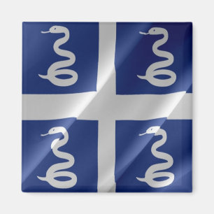 MQ - Martinique - Flagga Waving Magnet