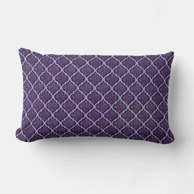 MQF Sequins-2 Toned Lila-LUMBAR PILLOW Lumbarkudde (Framsida)
