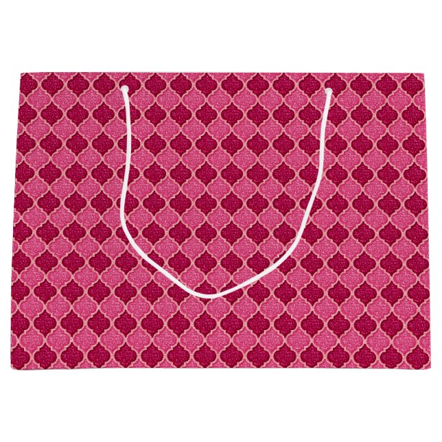 MQF Sequins-Rosa-Magenta-GIFT BAG L (Framsidan)