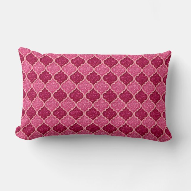 MQF Sequins-Rosa-Magenta-LUMBAR PILLOW Lumbarkudde (Framsida)