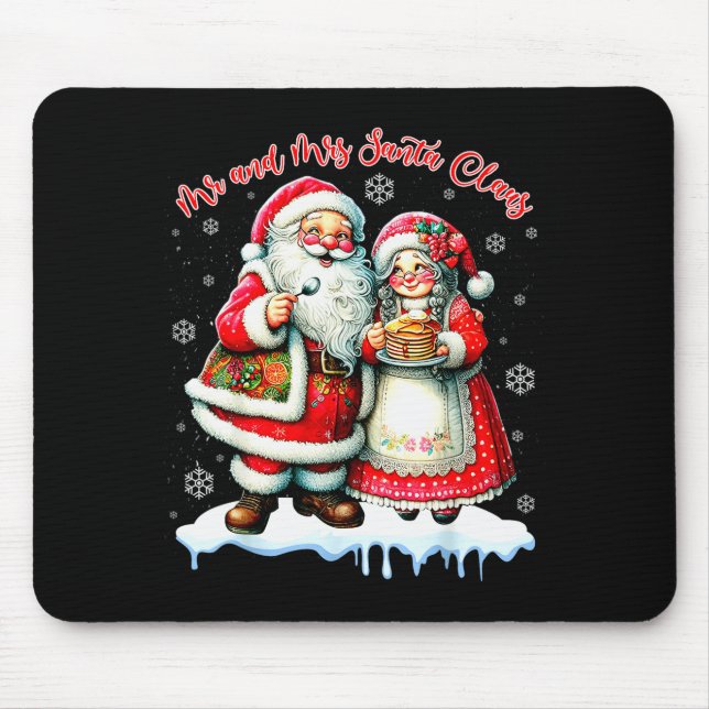 Mr &amp; Mrs Santa Claus Christmas Matching Couple Musmatta (Framsidan)