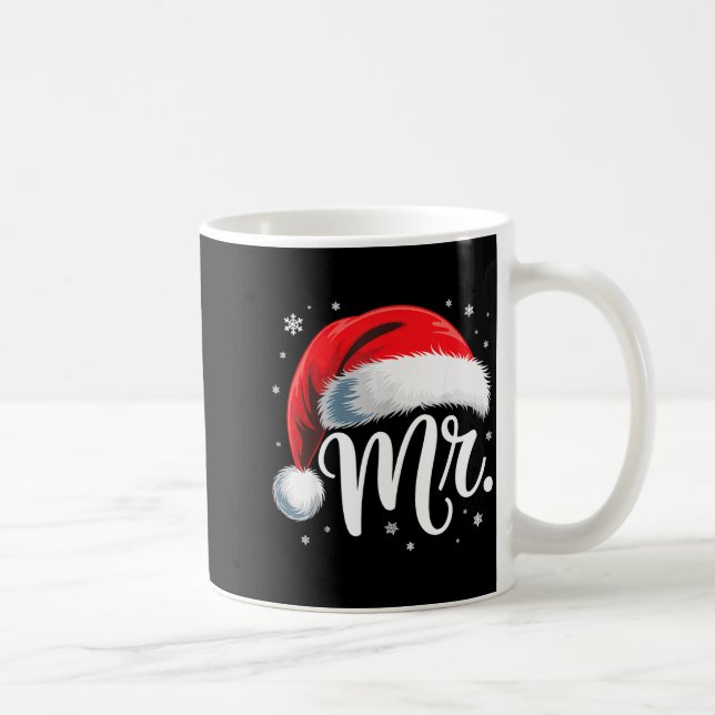Mr And Mrs Claus Couples Matching  Kaffemugg (Höger)