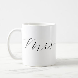Mr and Mrs Coffee Mug Set - Newlywed Wedding Gift Kaffemugg