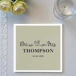 Mr and Mrs Elegant Simple | Cement Grey Pappersservett