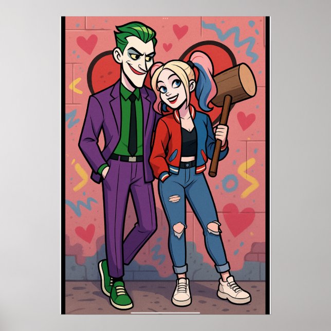 Mr and Mrs Joker Poster (Framsidan)