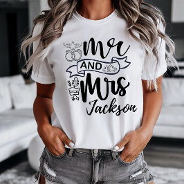 Mr. and Mrs. Newly Wed T-shirt