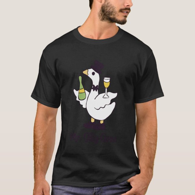 Mr And Mrs Silly Goose T Shirt (Framsida)