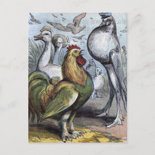 "Mr Bantam" Vintage Illustration Vykort (Framsida)