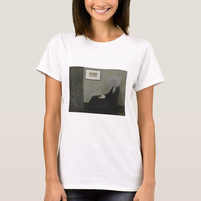 Mr Bean Whistler Mother256 T Shirt (Framsida)