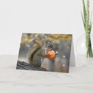 Mr Bickles the Squirrel Halloween-kortet Kort
