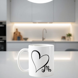 Mr. Black Heart Mug Kaffemugg