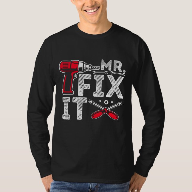 Mr Break it, Fix it funny Pappa & Son Matching Tjo T Shirt (Framsida)