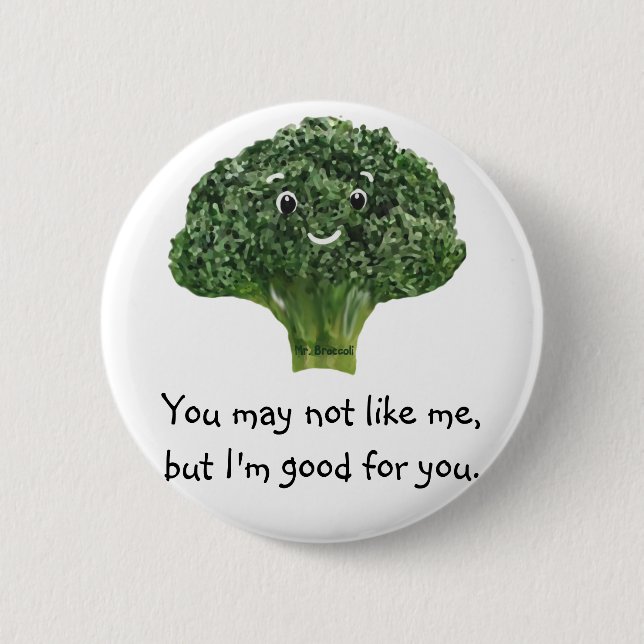 Mr.Broccoli Knapp (Framsida)