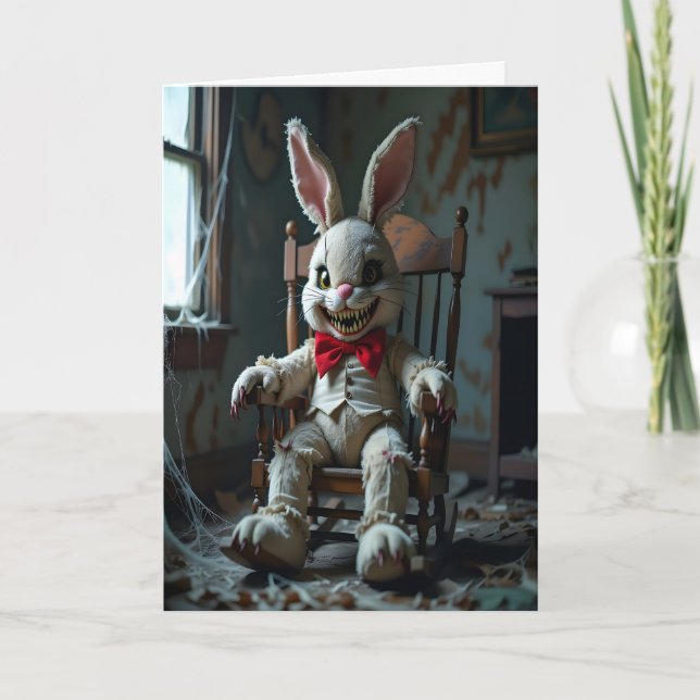 Mr. Bunny Halloween Helgkort (Framsida)