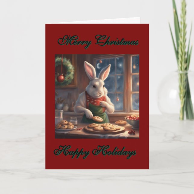 Mr. Bunny's Christmas Cookies holiday  Kort (Framsida)