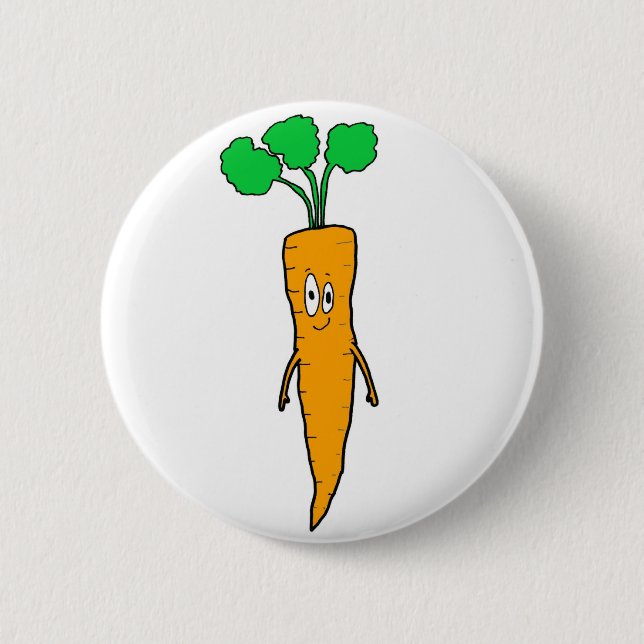 Mr.Carrot i vit Knapp (Framsida)