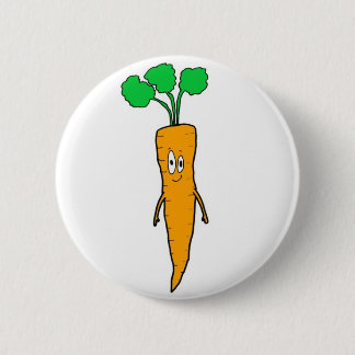 Mr.Carrot i vit Knapp