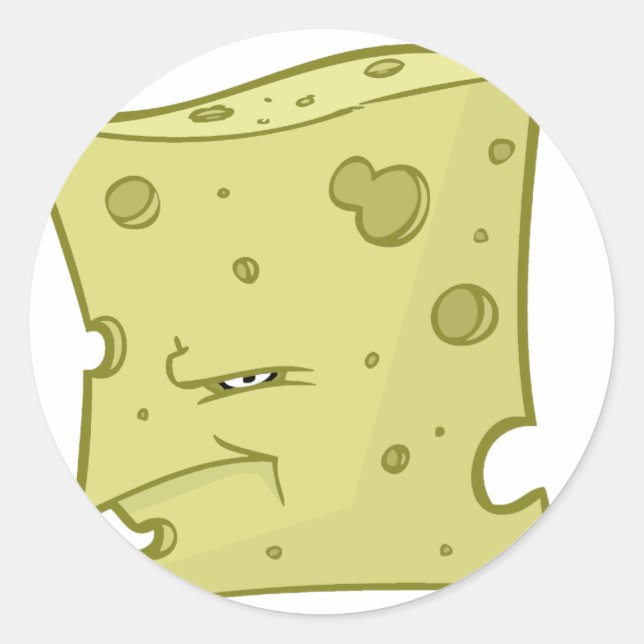 Mr Cheese Runt Klistermärke (Framsida)