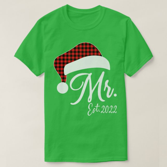 Mr Claus & Mrs Claus Est T Shirt (Design framsida)