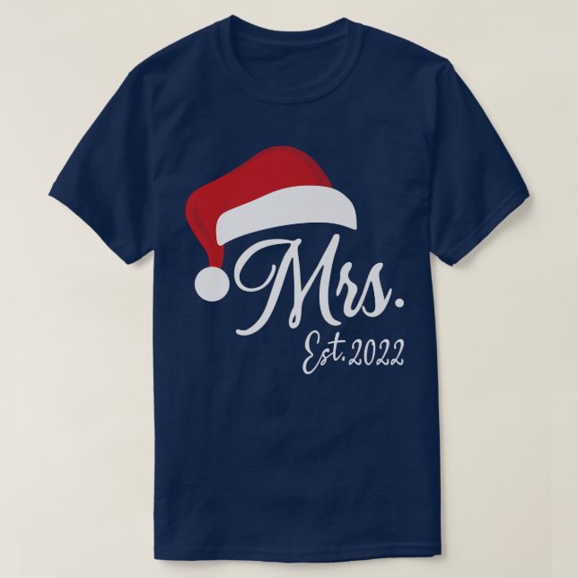 Mr Claus & Mrs Claus Est T Shirt (Design framsida)