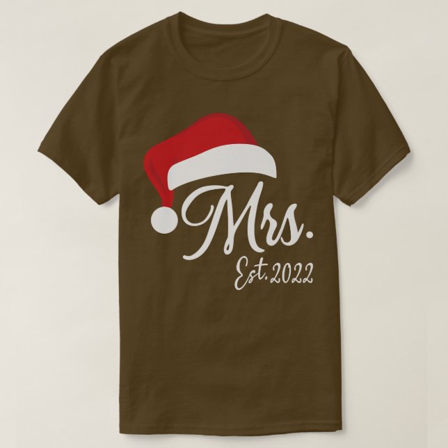 Mr Claus & Mrs Claus Est T Shirt (Design framsida)