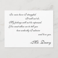 Mr Darcy Line