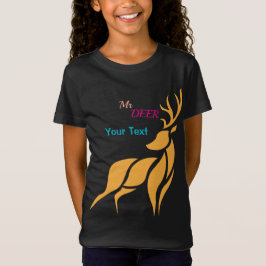 Mr. Deer Grafik – Rustik Skogsstil T Shirt