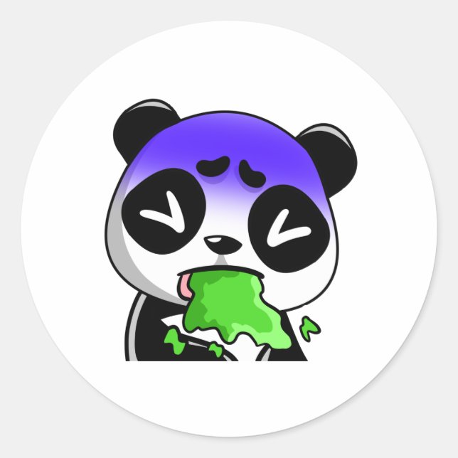 Mr-dekal Runt Klistermärke (Framsida)