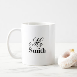 Mr. Ditt namn Kaffemugg