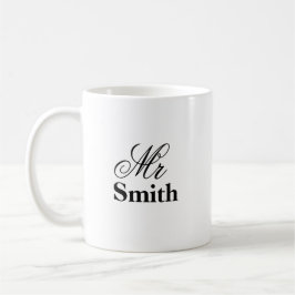 Mr. Ditt namn Kaffemugg