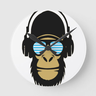 Mr.Dubstep-apa Rund Klocka