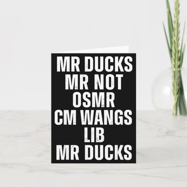 Mr Ducks Mr Not Duck Joke Phonetic Puzzle  Kort (Framsida)