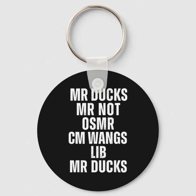 Mr Ducks Mr Not Duck Joke Phonetic Puzzle  Nyckelring (Framsida)