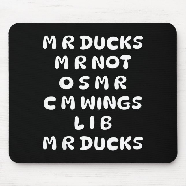Mr Ducks Mr Not Osar Cm Wings Funny Duck  Musmatta (Framsidan)