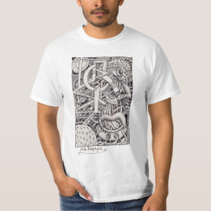 Mr Emptyful, bläck teckning T Shirt