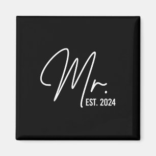 Mr Est. 2024 Ny gifta Bröllop Hubby & Magnet