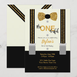 Mr. Ett underbart svart och guld-armband. Inbjudningar