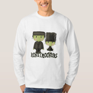 Mr. & Franken Honeymooners Funny Halloween Tee Shirt