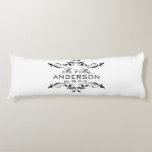 Mr. & Fru Namn Personlig Bröllop Date Gift Kroppskudde<br><div class="desc">Anpassa den! eller Klicka på Anpassa om du vill ändra teckensnittet, justera texten storlekt. Vackra hemdekanter ger idéer till Brides, Newlyweds, par. Obs! Du kan enkelt ändra bakgrunden färg till spelar ingen roll färg som du vill: Klicka på anpassningsknappen> Klicka överst på Redigera > Bakgrund> En meny med färger kommer...</div>