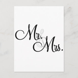 Mr. & Fru Unika artiklar Vykort