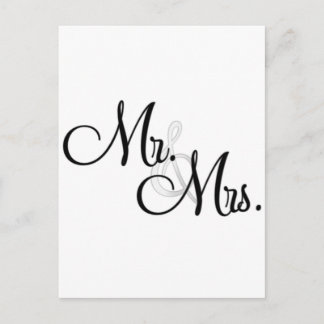 Mr. & Fru Unika artiklar Vykort