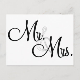 Mr. & Fru Unika artiklar Vykort