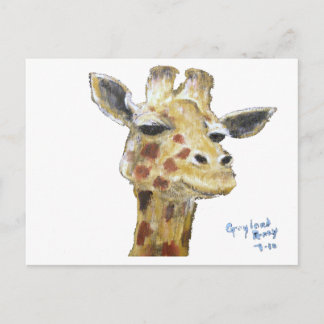 "Mr G. Giraffe’ Horizonal vycard Vykort