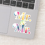Mr. & Gay Bachelor Party Gay Marriage Klistermärken<br><div class="desc">Mr. & Gay Bachelor Party Gay Marriage</div>