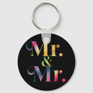 Mr. & Gay Bachelor Party Gay Marriage Nyckelring