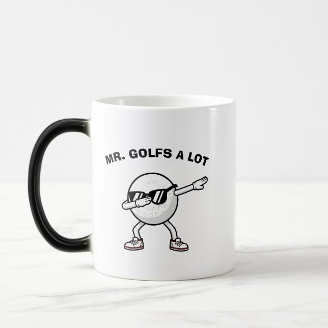 MR. GOLFS A LOT,Funny Golf Magisk Mugg (Vänster)